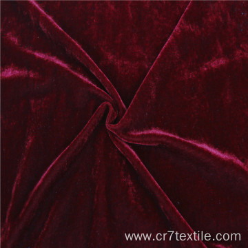 Customized Dyed Knit Brushed Velvet Sleepwear Fabric